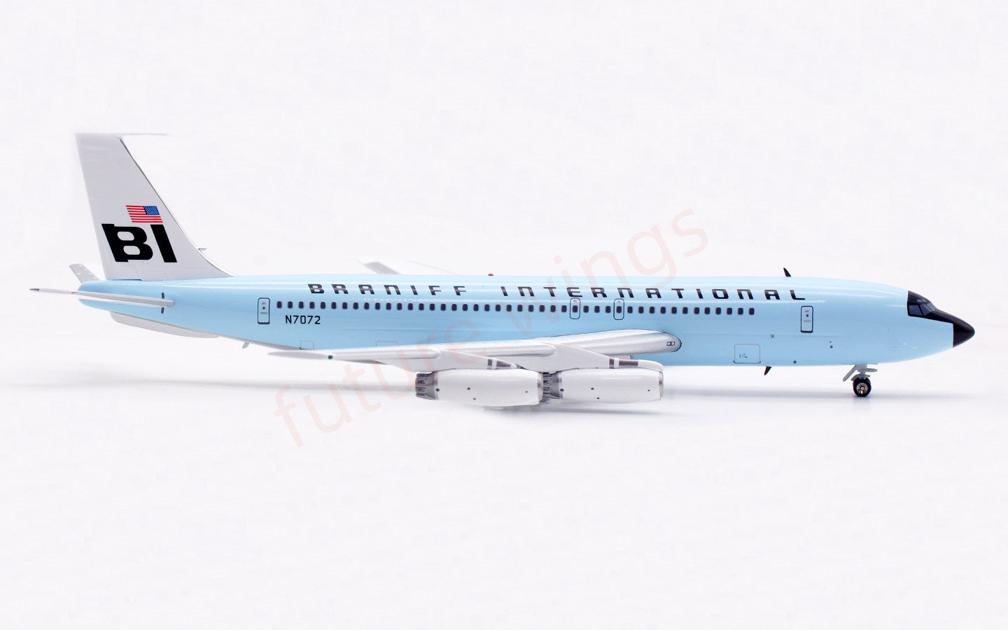 1:200 InFlight200 Braniff International B707-200 N7072 “Blue” Diecast Aircraft Model
