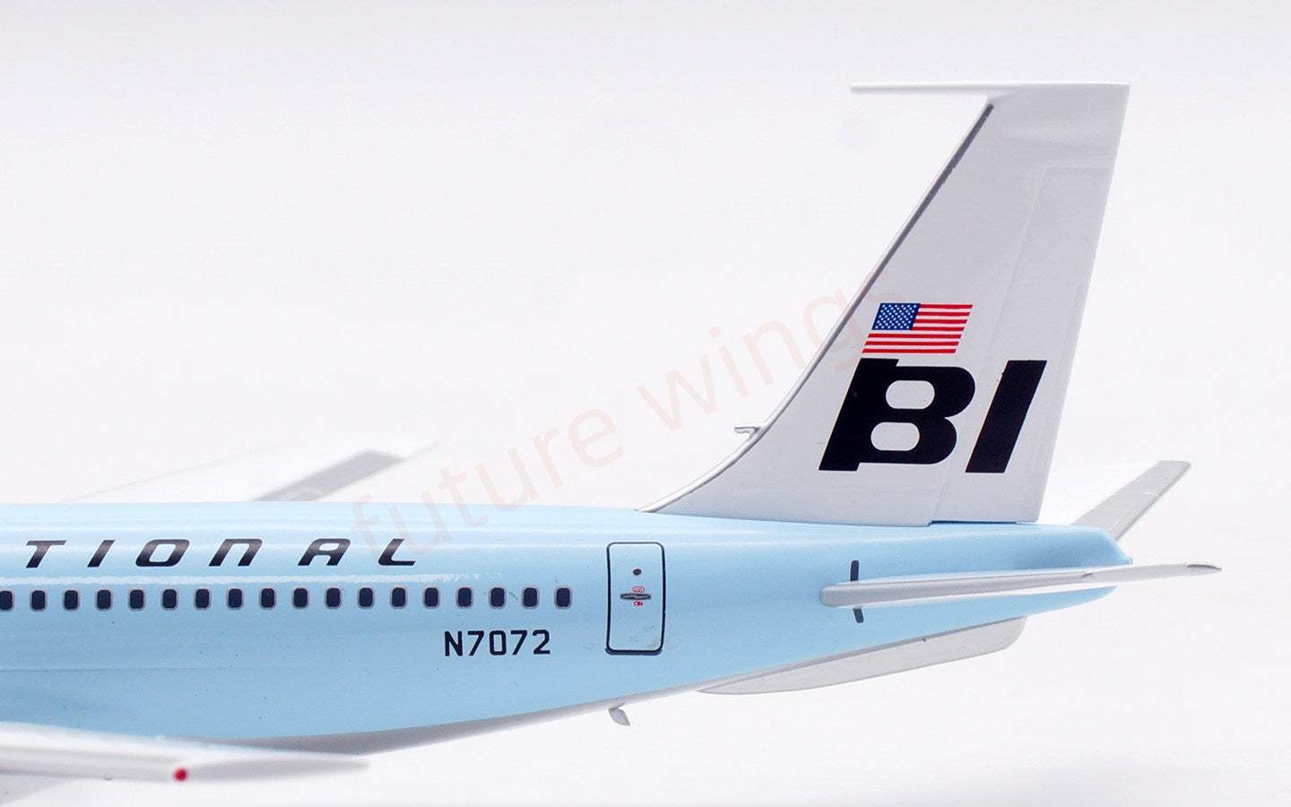 1:200 InFlight200 Braniff International B707-200 N7072 “Blue” Diecast Aircraft Model