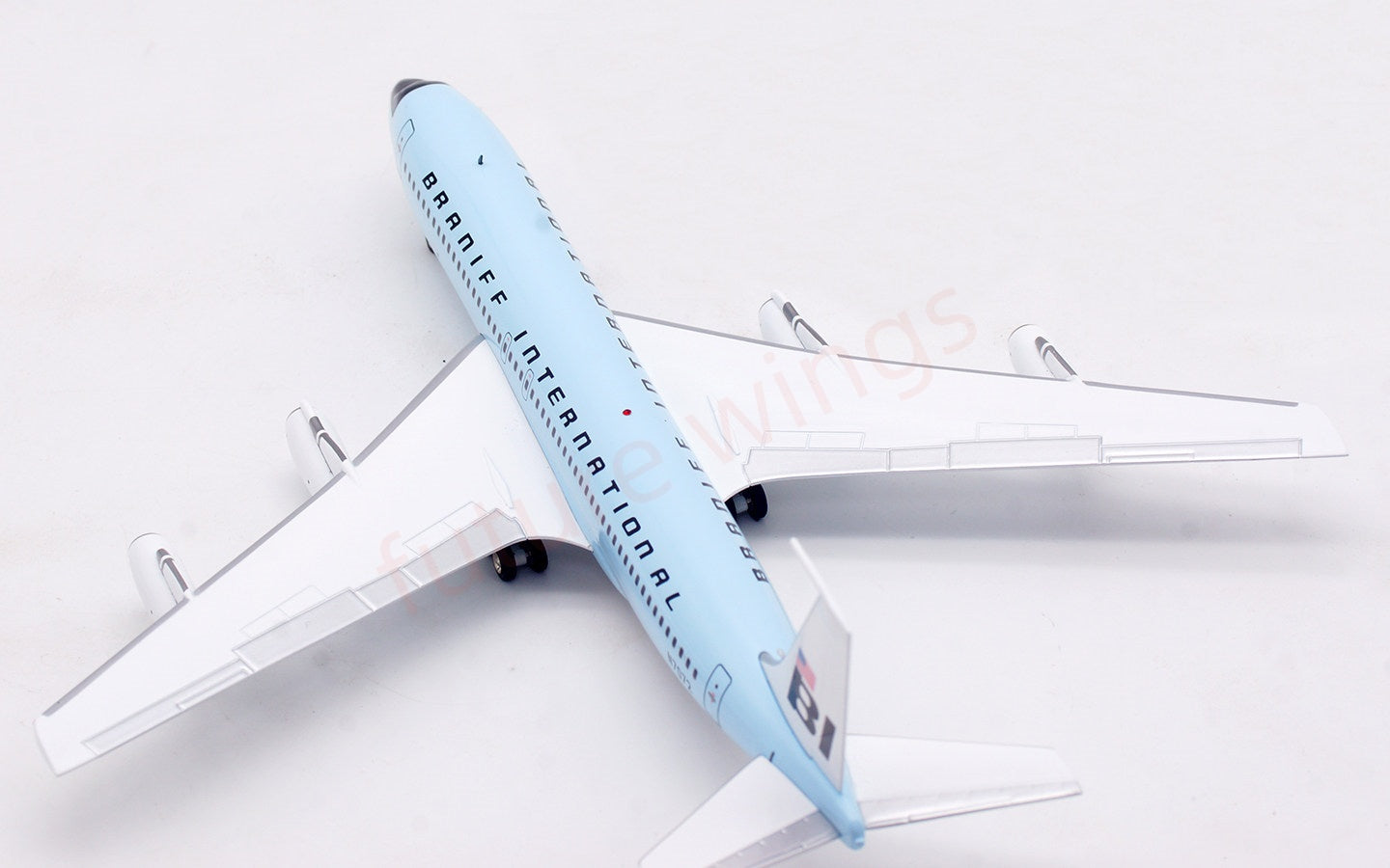 1:200 InFlight200 Braniff International B707-200 N7072 “Blue” Diecast Aircraft Model