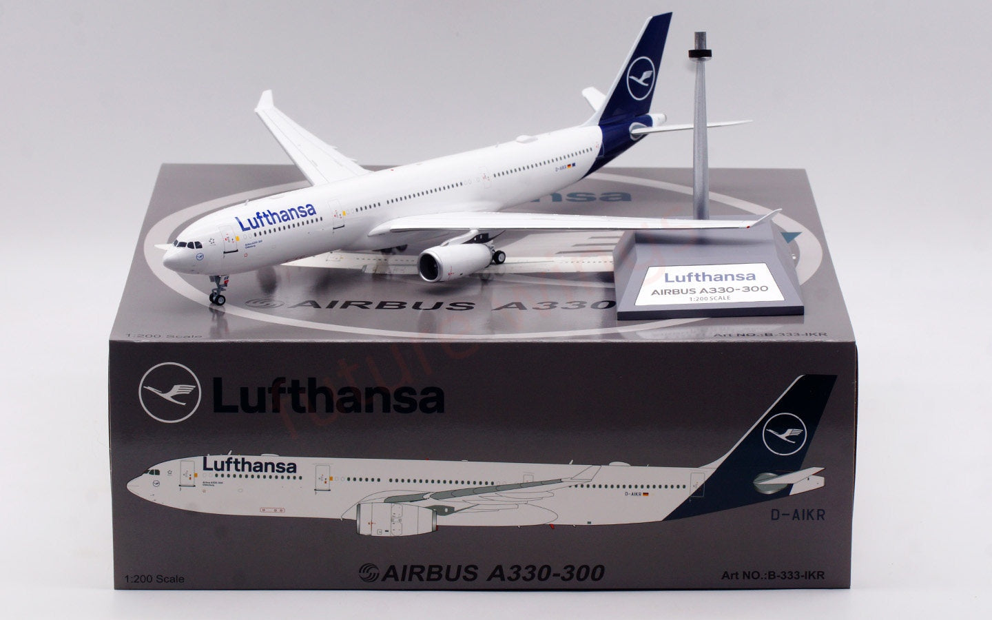 1:200 B-Models（InFlight200) Lufthansa Airlines A330-300 D-AIKR Aircraft Model With Stand