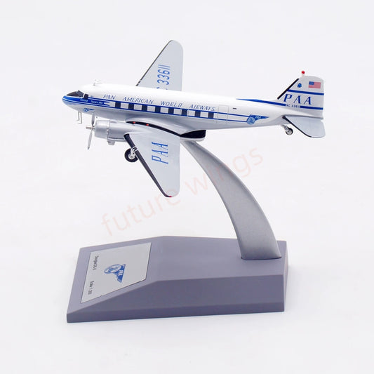 1:200 InFlight200 PAN AM DC-3 NC33611 Aircraft Model With Stand