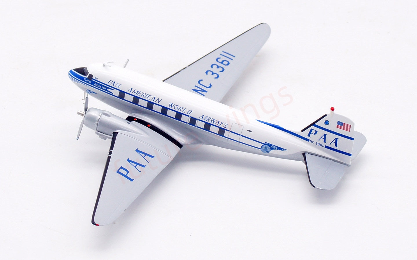 1:200 InFlight200 PAN AM DC-3 NC33611 Aircraft Model With Stand