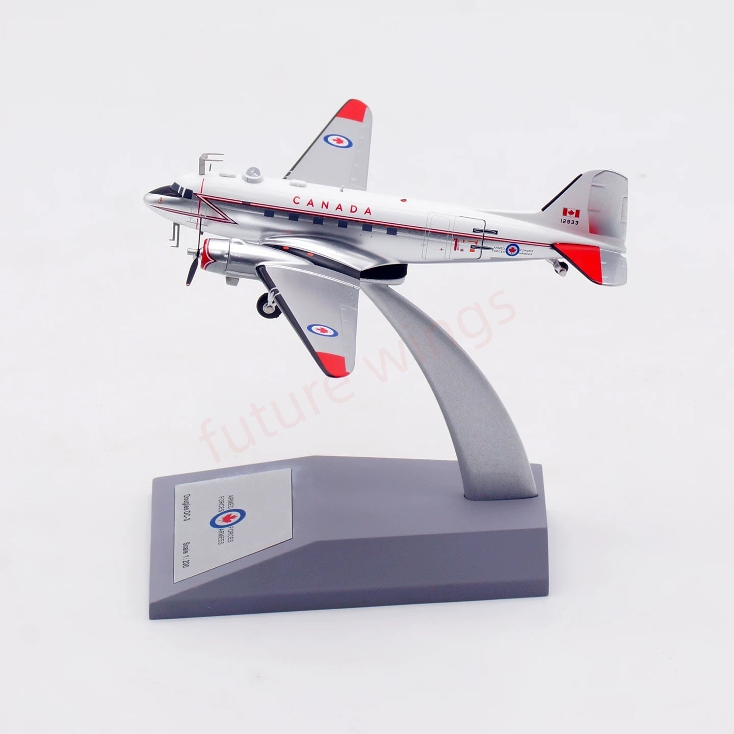 1:200 InFlight200 Canada Air Force DC-3 12933 Aircraft Model With Stand
