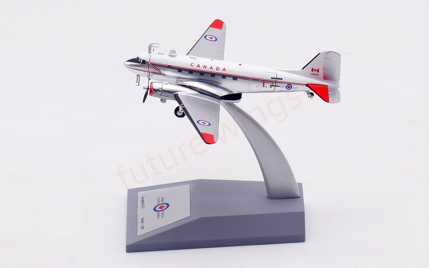 1:200 InFlight200 Canada Air Force DC-3 12933 Aircraft Model With Stand