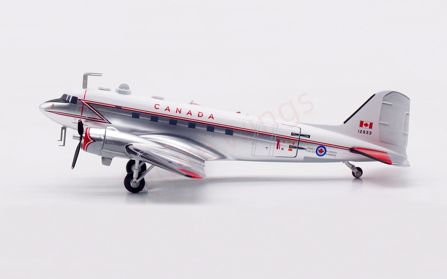1:200 InFlight200 Canada Air Force DC-3 12933 Aircraft Model With Stand