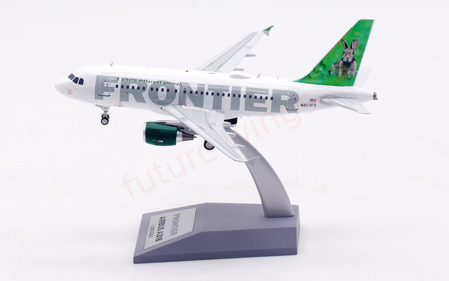 1:200 InFlight200 Frontier Airlines A318 N803FR Aircraft Model With Stand