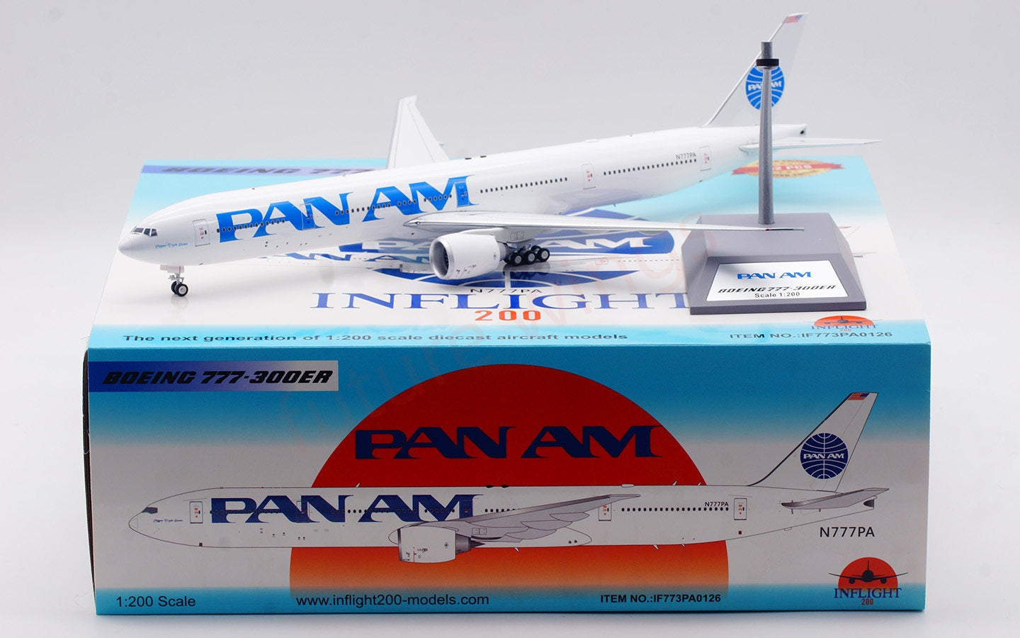 1:200 InFlight200 PAN AM B777-300ER N777PA Diecast Aircraft Model