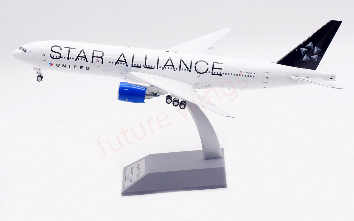 1:200 InFlight200 United Airlines B777-200 N218UA Diecast Aircraft Model