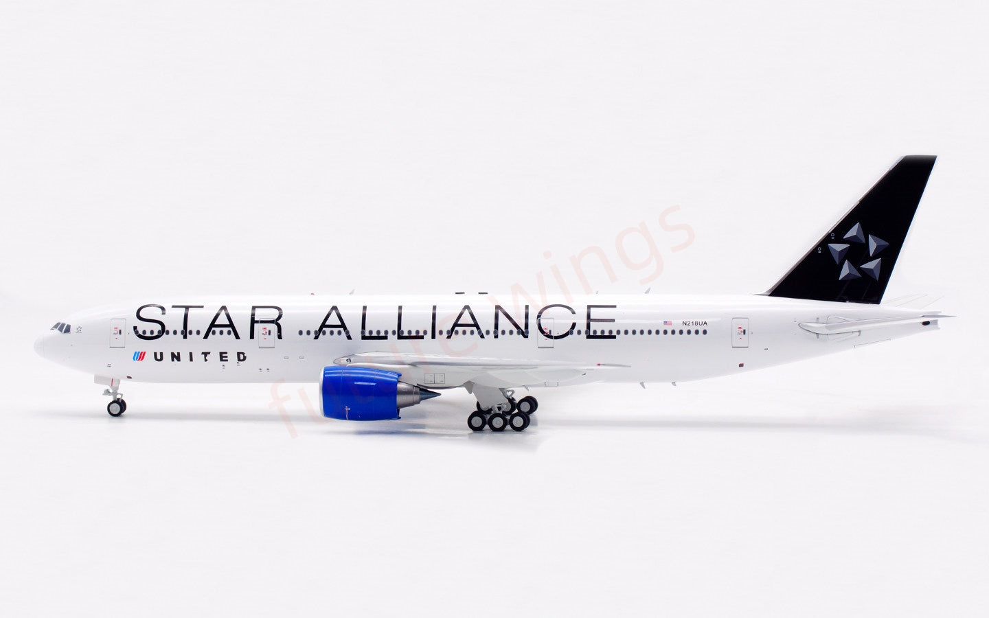 1:200 InFlight200 United Airlines B777-200 N218UA Diecast Aircraft Model