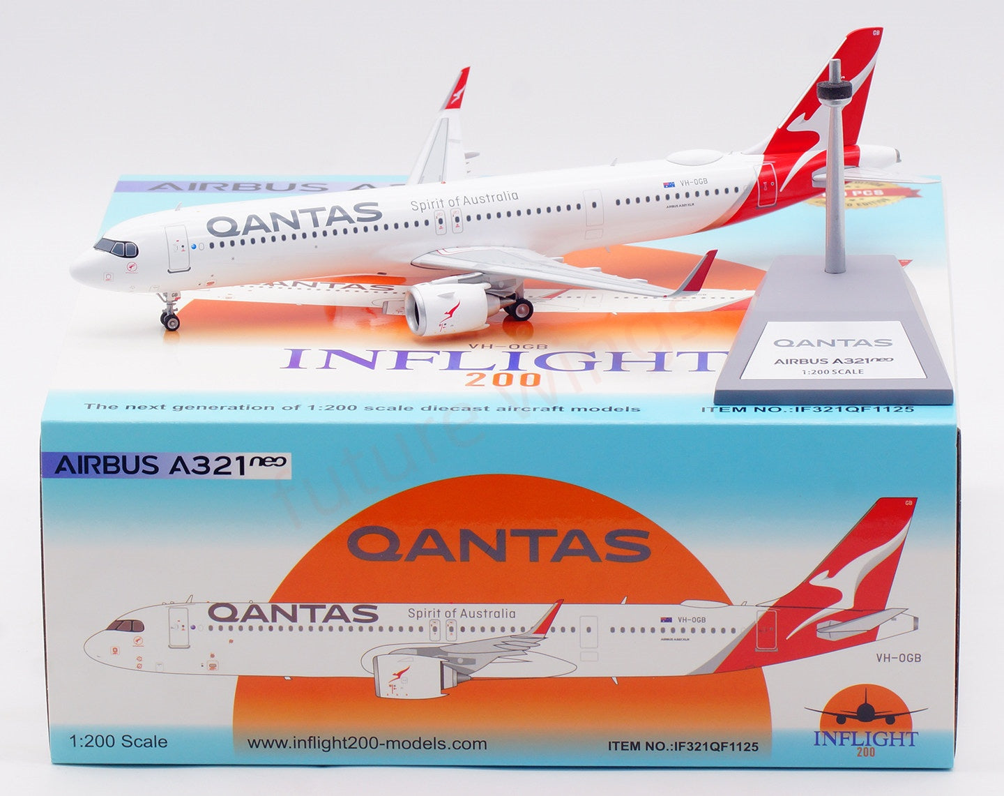 1:200 InFlight200 Qantas Airways A321 VH-OGB Diecast Aircraft Model