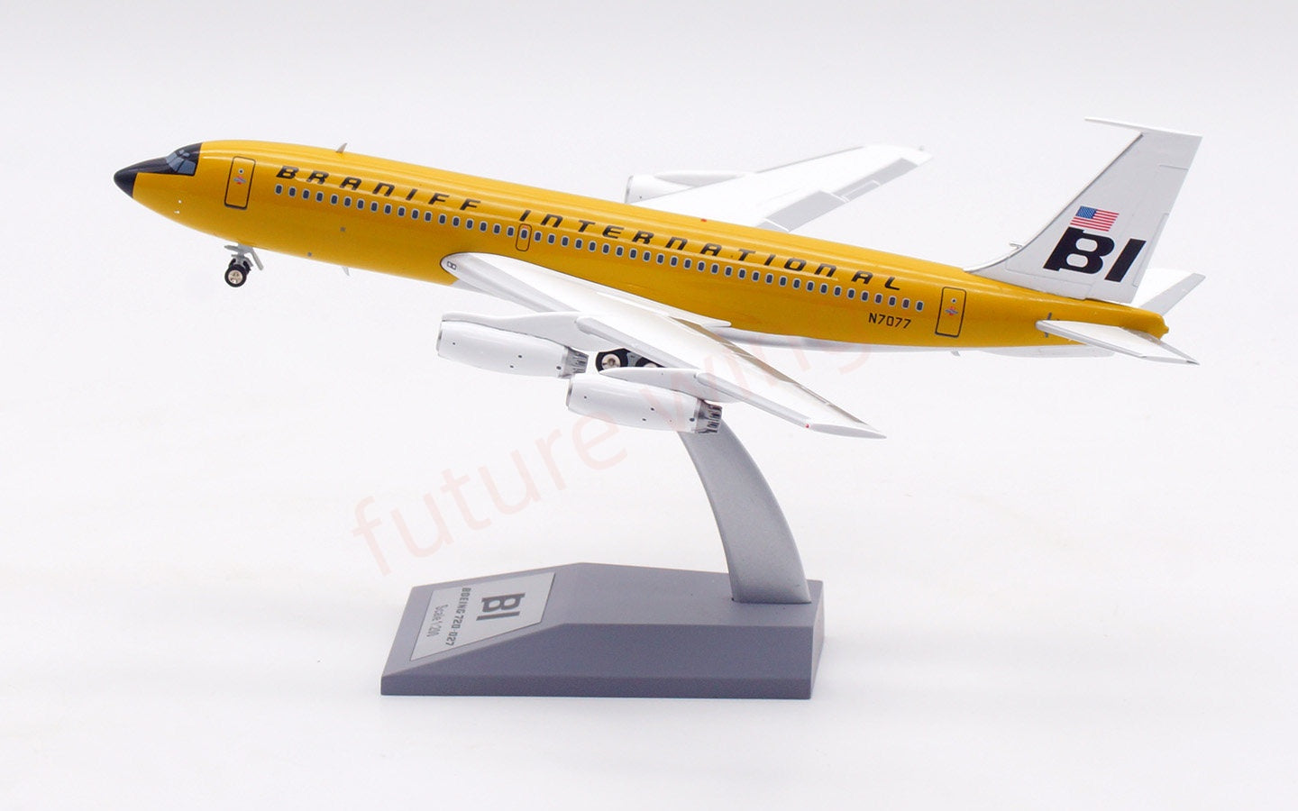 1:200 InFlight200 Braniff International B720 N7077 Diecast Aircraft Model