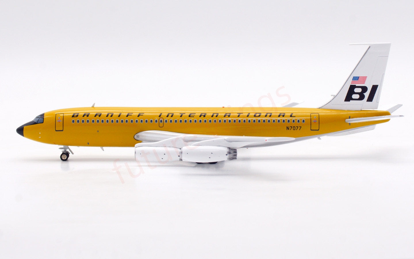 1:200 InFlight200 Braniff International B720 N7077 Diecast Aircraft Model
