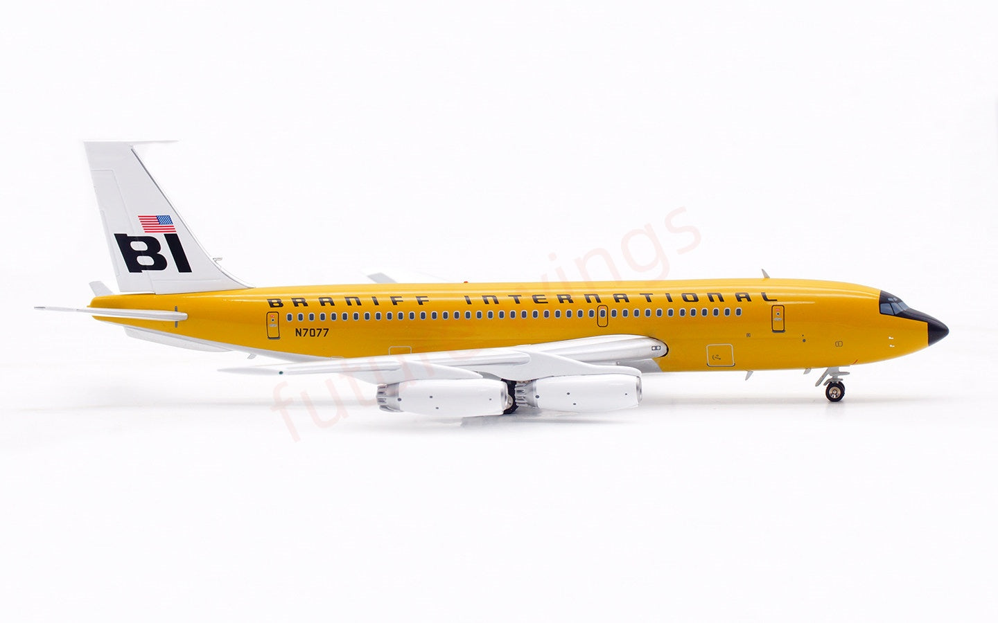 1:200 InFlight200 Braniff International B720 N7077 Diecast Aircraft Model