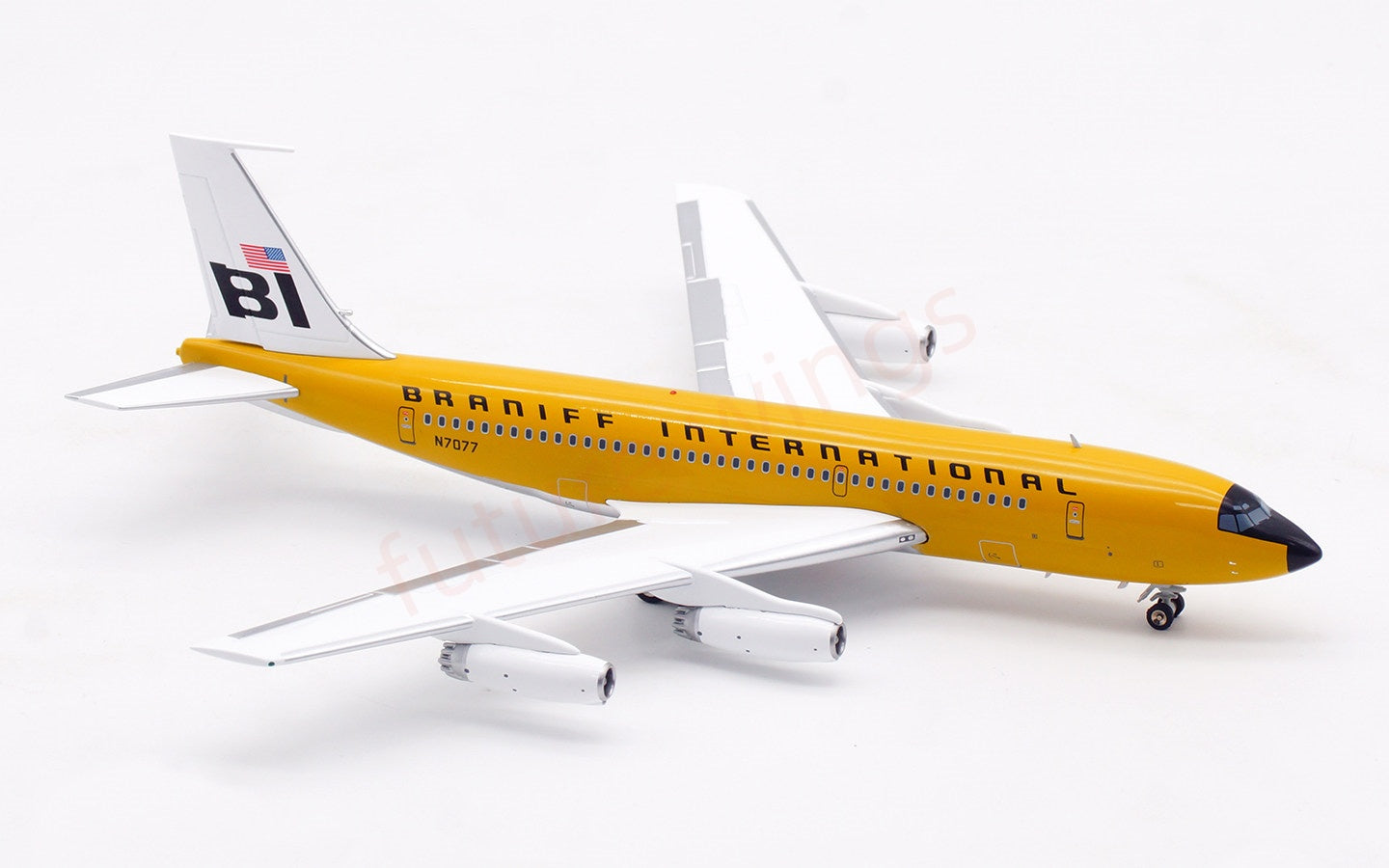 1:200 InFlight200 Braniff International B720 N7077 Diecast Aircraft Model