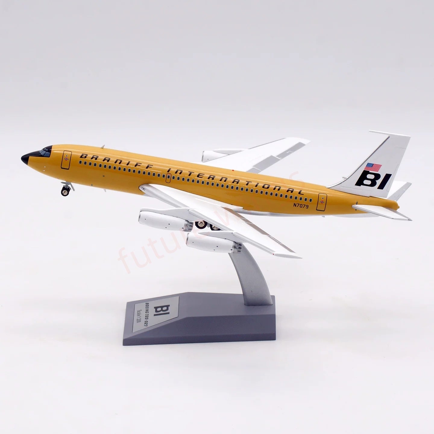 1:200 InFlight200 Braniff International B720 N7079 Diecast Aircraft Mo ...