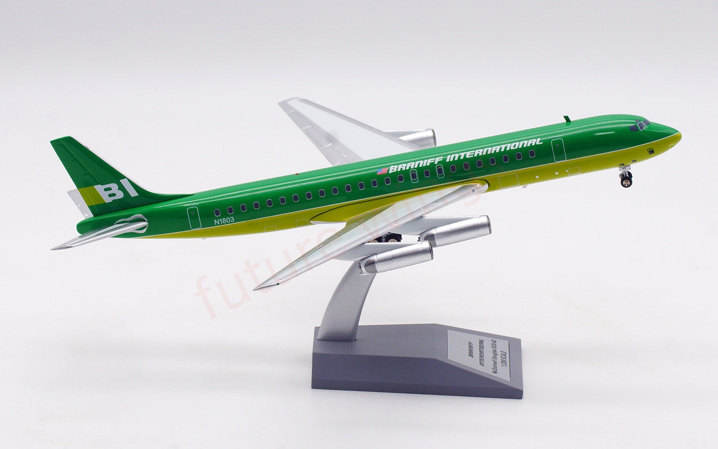 1:200 InFlight200 Braniff International DC-8-62 N1803 Diecast Aircraft Model
