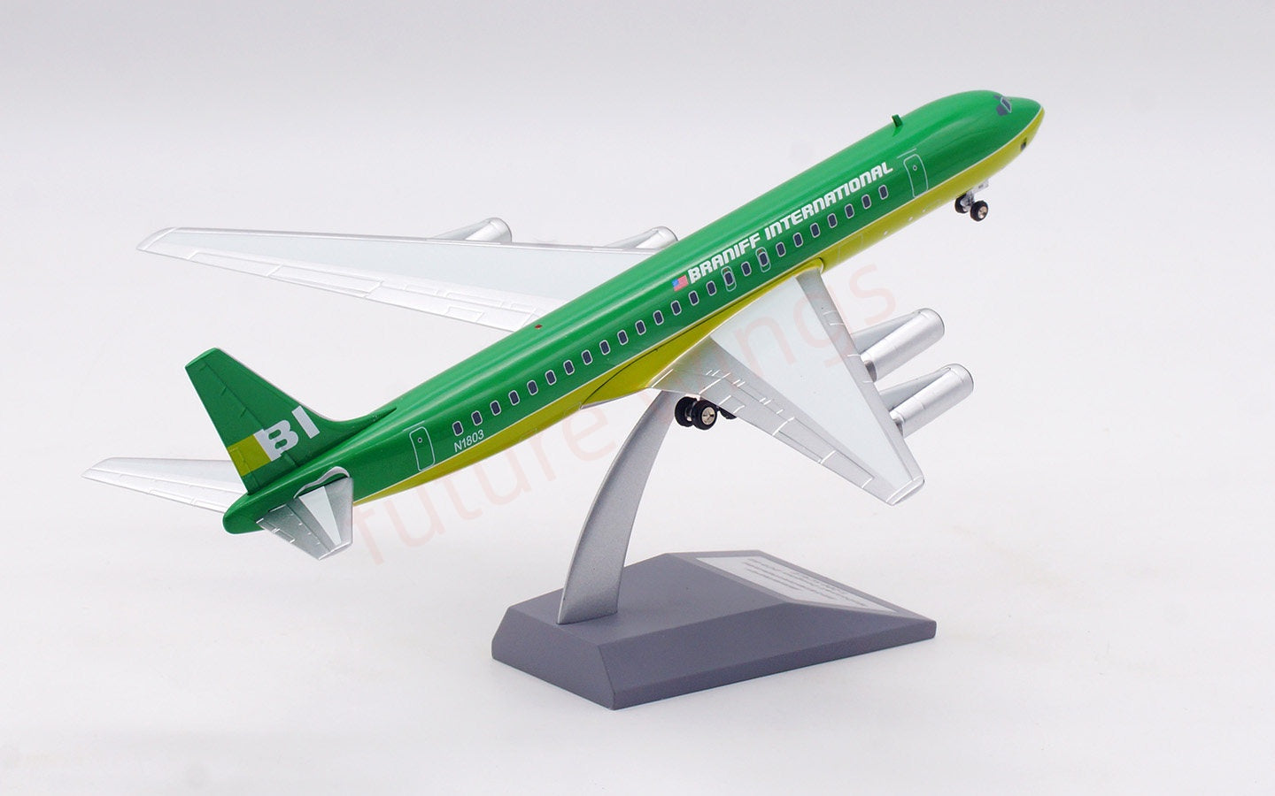 1:200 InFlight200 Braniff International DC-8-62 N1803 Diecast Aircraft Model