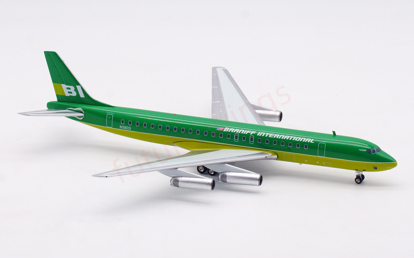 1:200 InFlight200 Braniff International DC-8-62 N1803 Diecast Aircraft Model