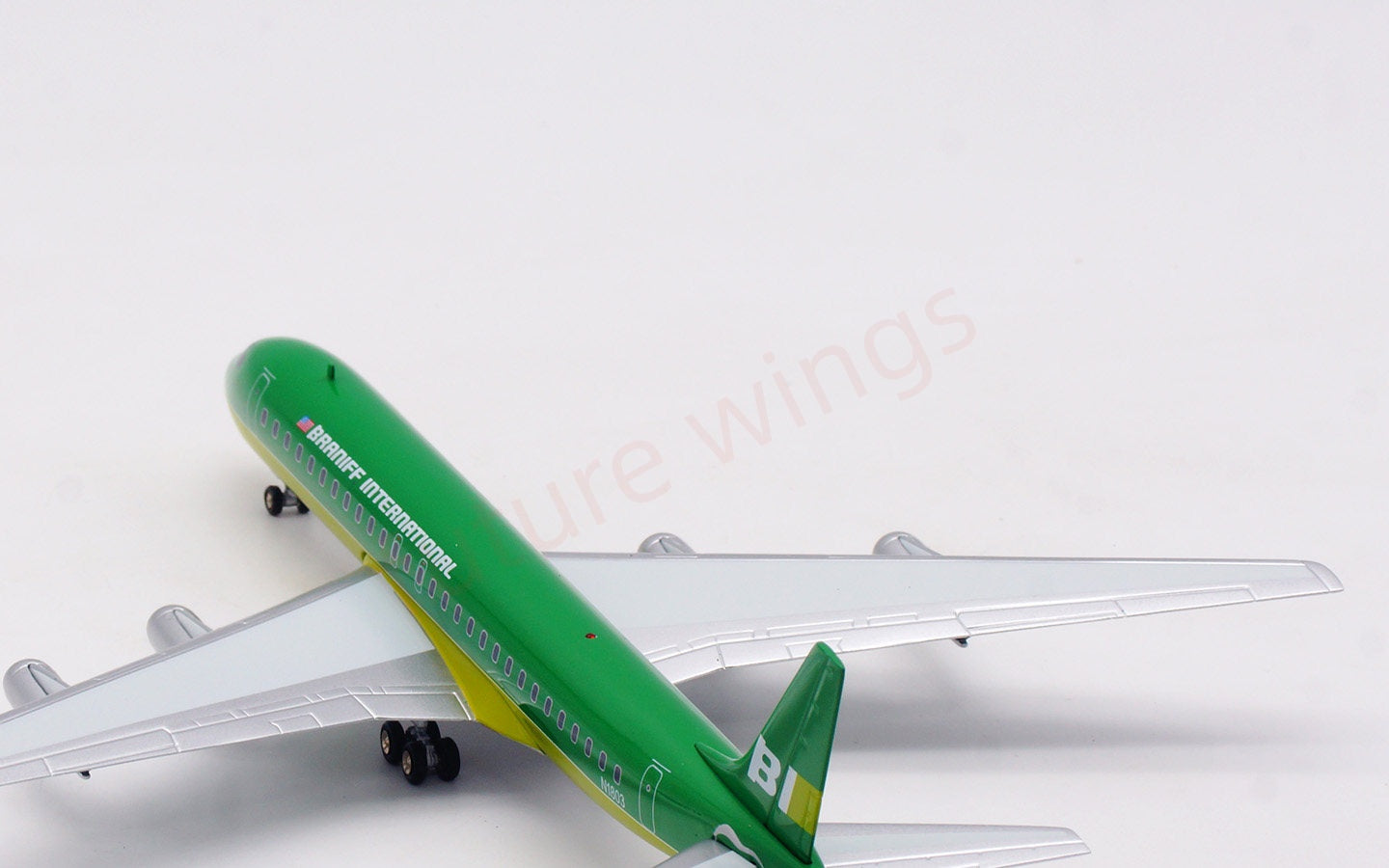 1:200 InFlight200 Braniff International DC-8-62 N1803 Diecast Aircraft Model