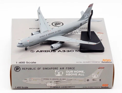 1:400 Aviation400 Singapore Air Force A330 MRTT “50Years” Aircraft Model With Stand