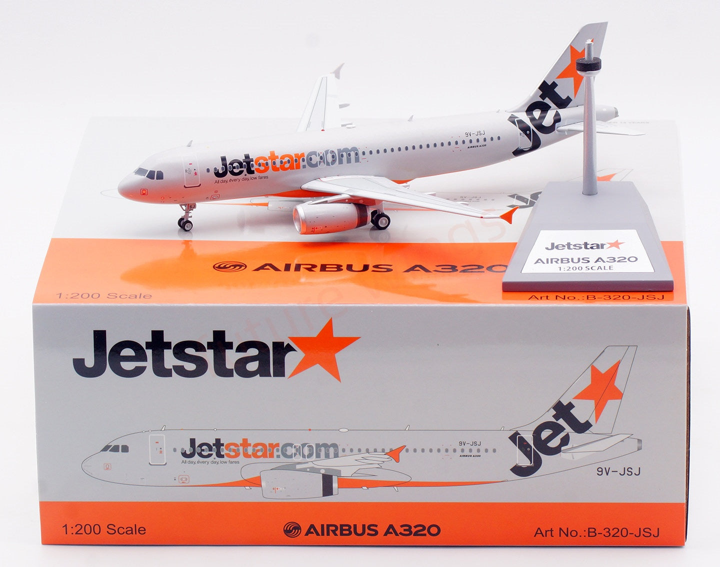 1:200 InFlight200 Jetstar A320  9V-JSJ  Diecast Aircraft Model