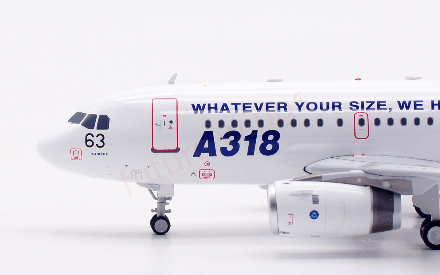 1:200 InFlight200 Airbus House Color A318 F-WWIB Diecast Aircraft Model