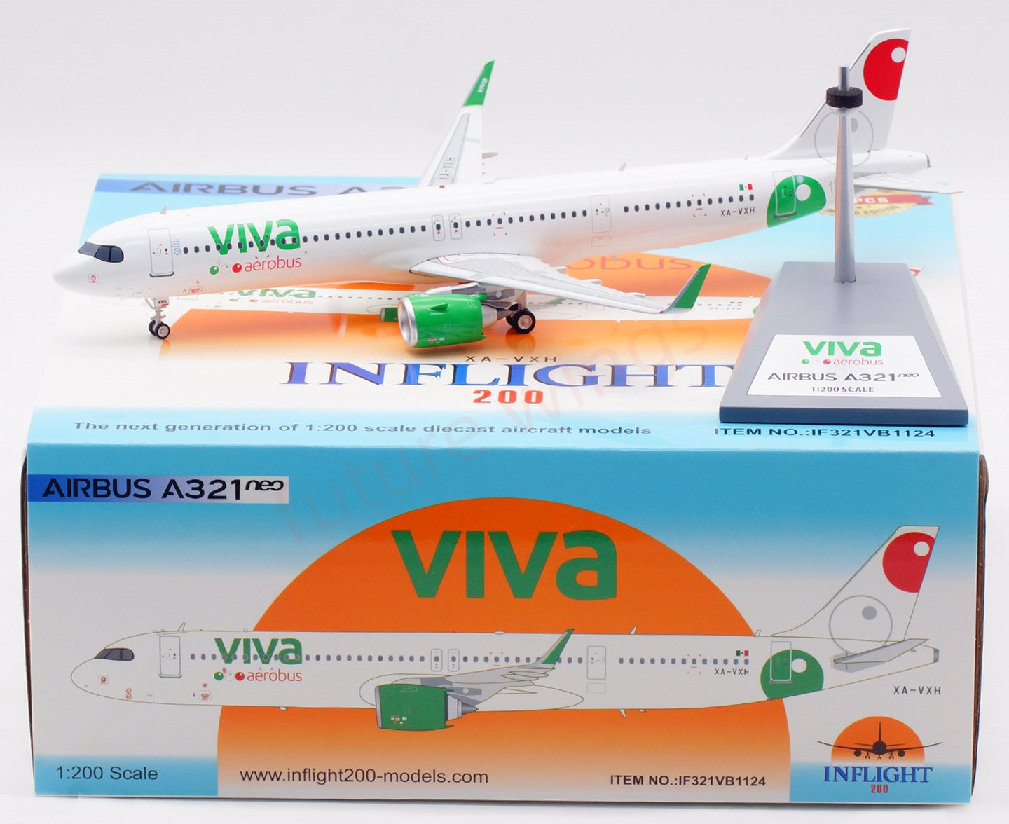 1:200 InFlight200 VivaAerobus A321NEO XA-VXH Diecast Aircraft Model