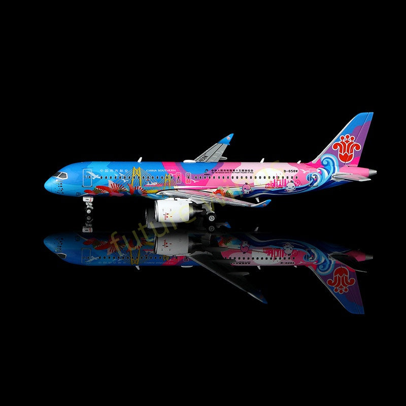 1:400 HX Models China Southern Airlines C919 B-658W Aircraft Model+Free Tractor