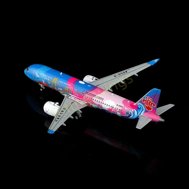 1:400 HX Models China Southern Airlines C919 B-658W Aircraft Model+Free Tractor