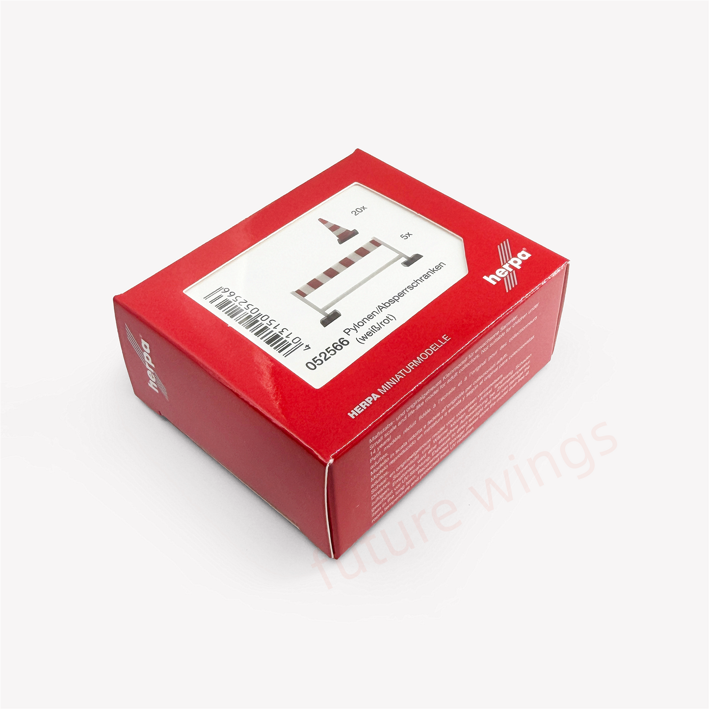 1:87 Herpa Wings 52566 Traffic Control Devices 20 Cones+ 5 Barriers