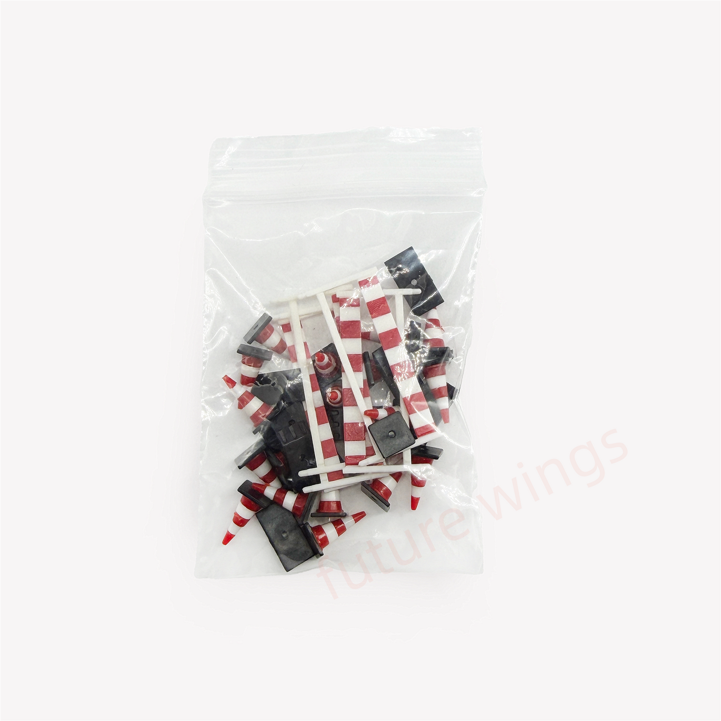 1:87 Herpa Wings 52566 Traffic Control Devices 20 Cones+ 5 Barriers