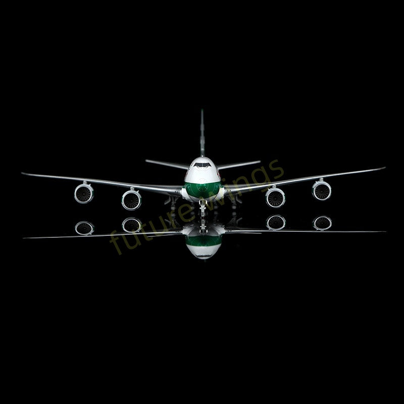 1:400 YY Wings Cathay Pacific B747-8F B-LJE “80Years” Aircraft Model Free Tractor+Stand