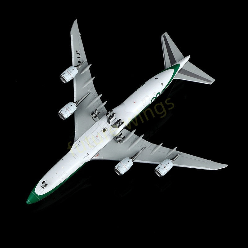 1:400 YY Wings Cathay Pacific B747-8F B-LJE “80Years” Aircraft Model Free Tractor+Stand