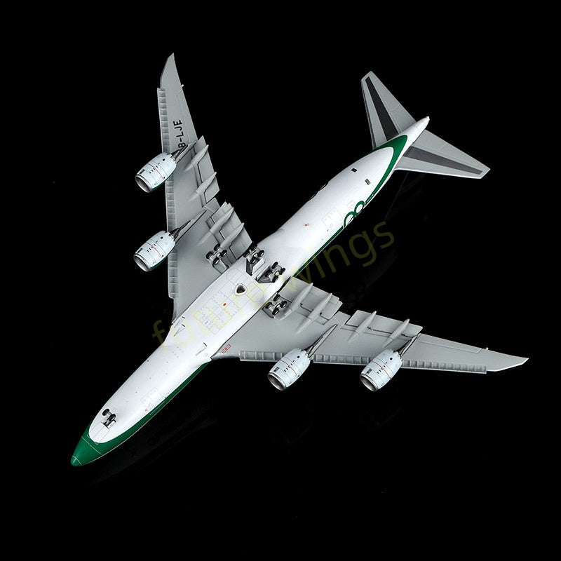 1:400 YY Wings Cathay Pacific B747-8F B-LJE “80Years” Aircraft Model Free Tractor+Stand