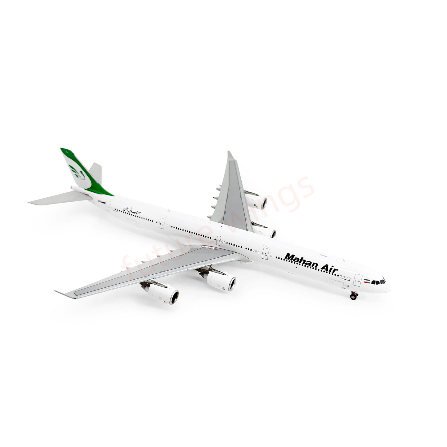 1:400 YY Wings Mahan Air A340-600 EP-MME Aircraft Model+Free Tractor
