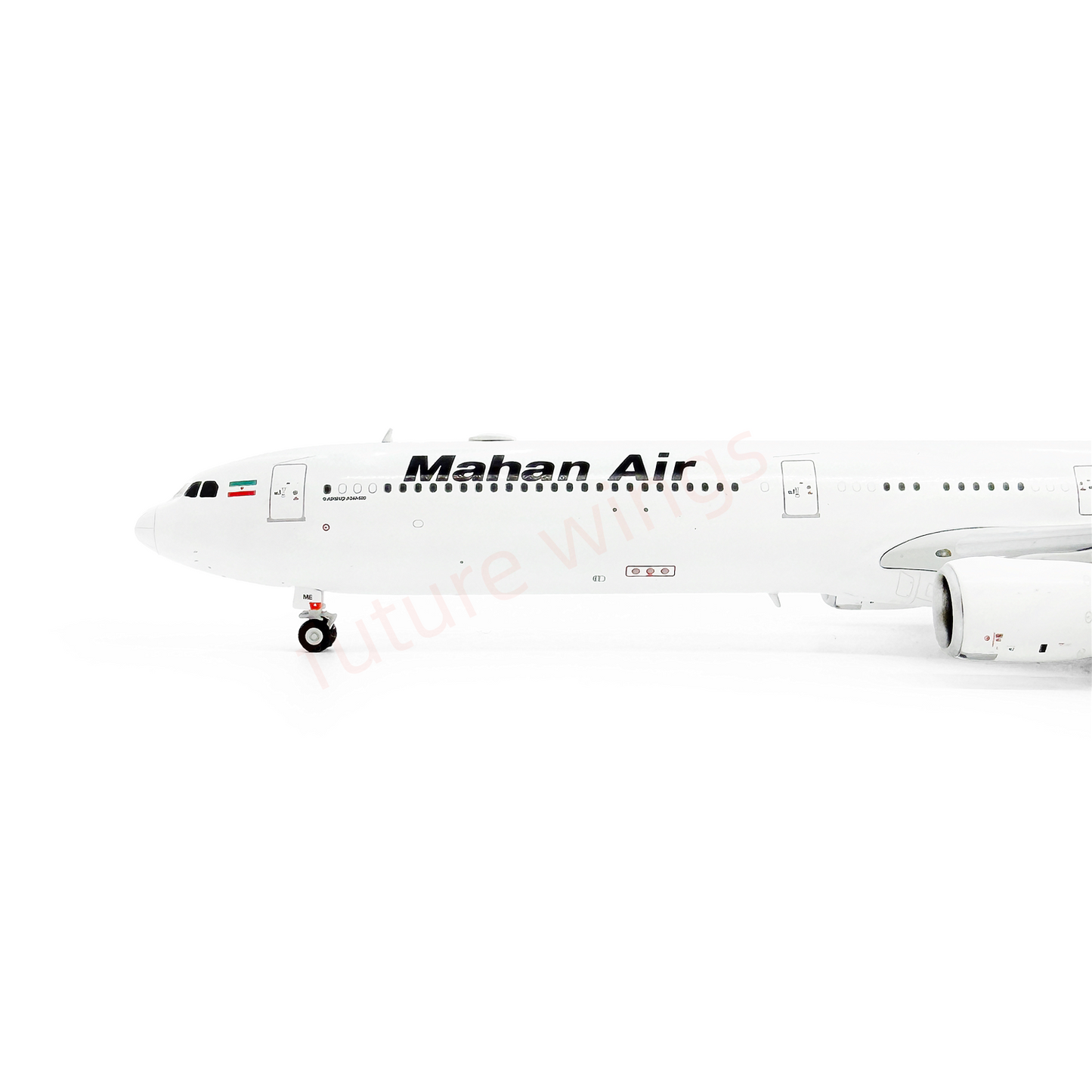 1:400 YY Wings Mahan Air A340-600 EP-MME Aircraft Model+Free Tractor