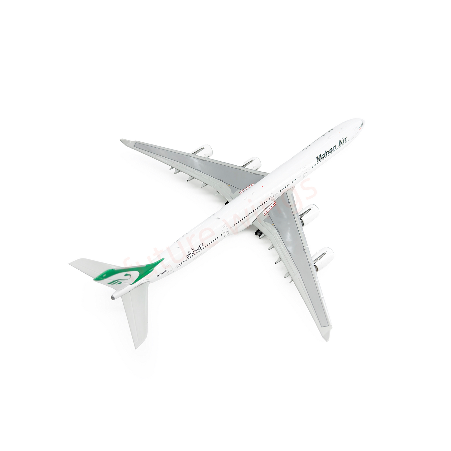 1:400 YY Wings Mahan Air A340-600 EP-MME Aircraft Model+Free Tractor