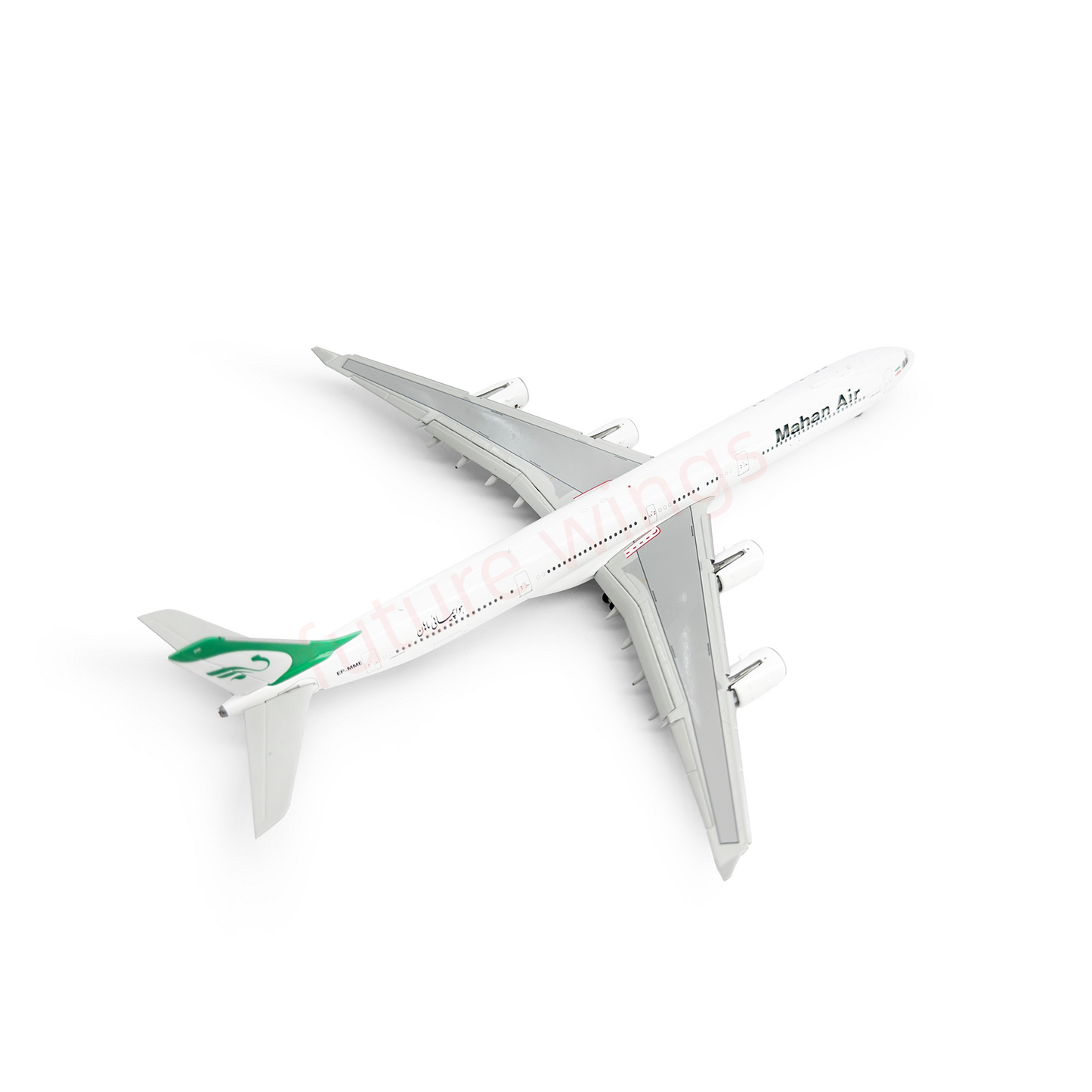 1:400 YY Wings Mahan Air A340-600 EP-MME Aircraft Model+Free Tractor