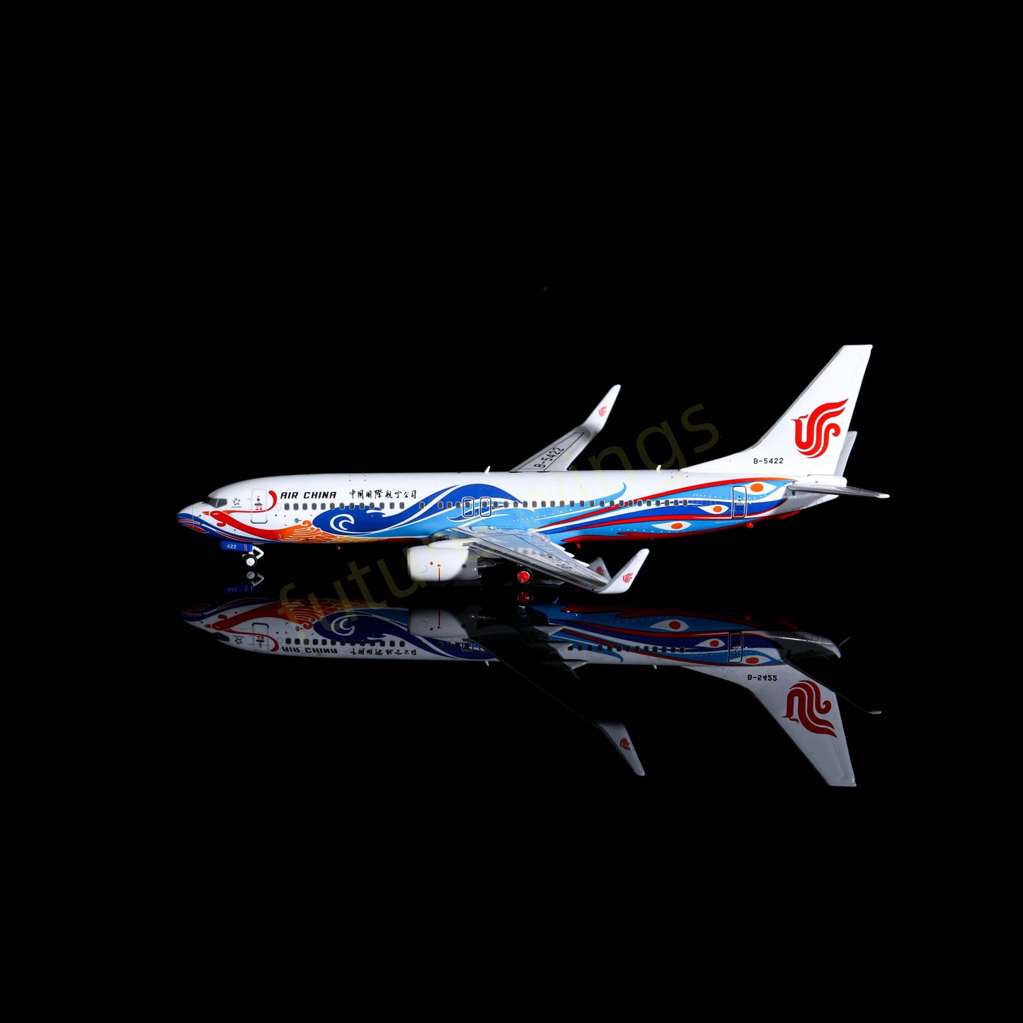 1:400 HYJL Wings Air China B737-800 B-5422 Aircraft Model+Free Tractor