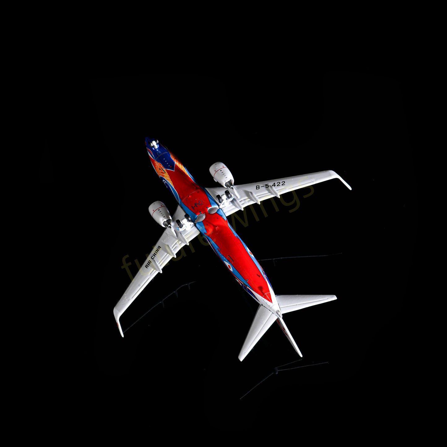 1:400 HYJL Wings Air China B737-800 B-5422 Aircraft Model+Free Tractor