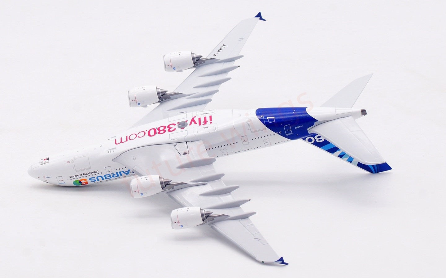 1:400 Aviation400 Airbus A380 F-WWOW "50Years" Aircraft Model Free Tractor+Stand