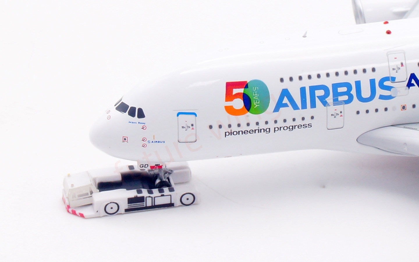 1:400 Aviation400 Airbus A380 F-WWOW "50Years" Aircraft Model Free Tractor+Stand