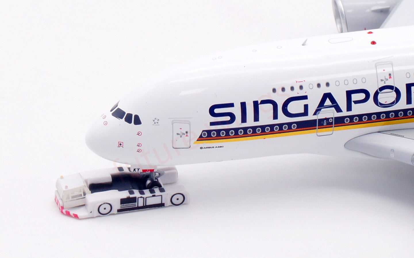 1:400 Aviation400 Singapore Airlines A380 9V-SKY Aircraft Model Free Tractor+Stand