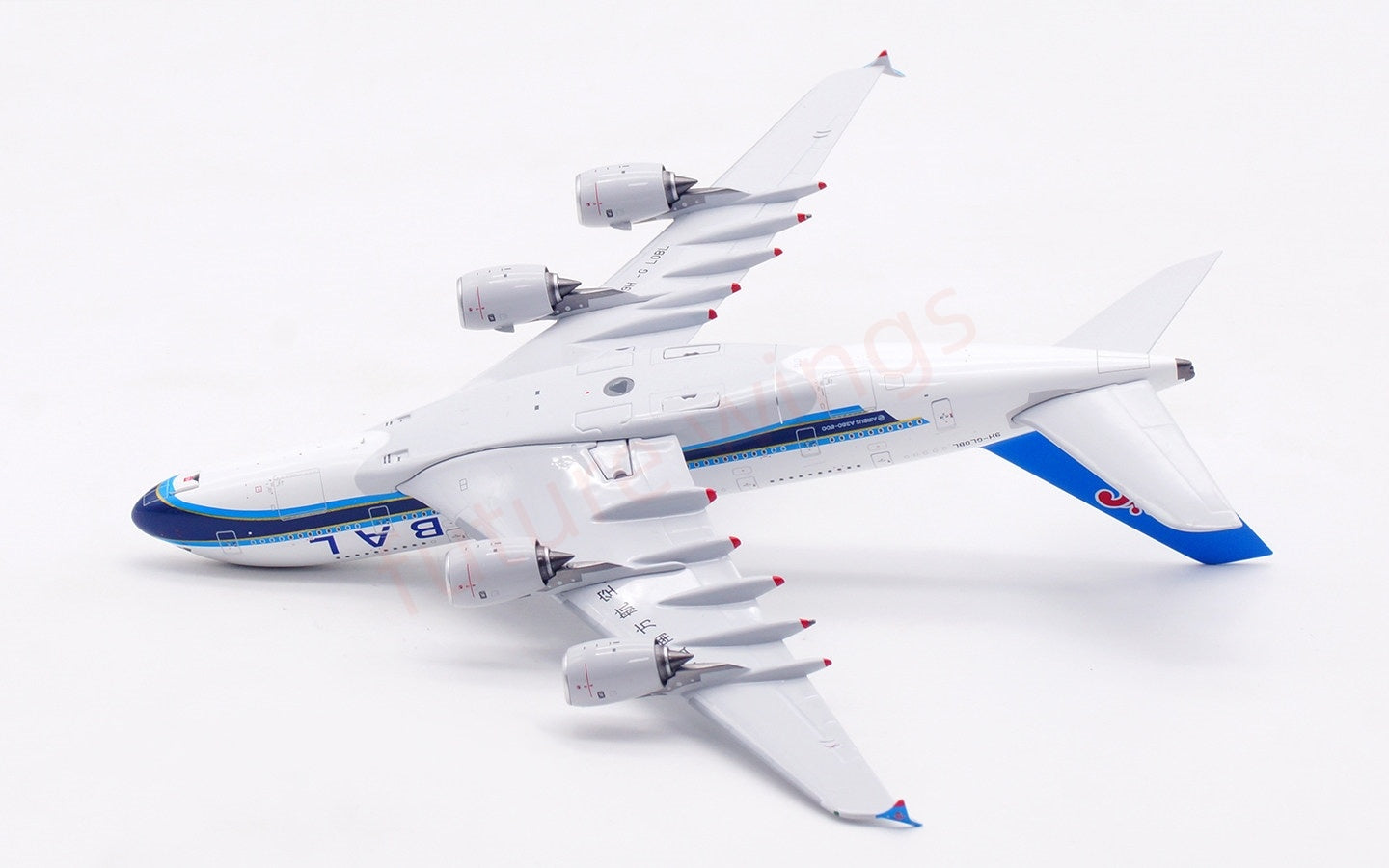 1:400 Aviation400 Global Airlines A380 9H-GLOBL Aircraft Model Free Tractor+Stand