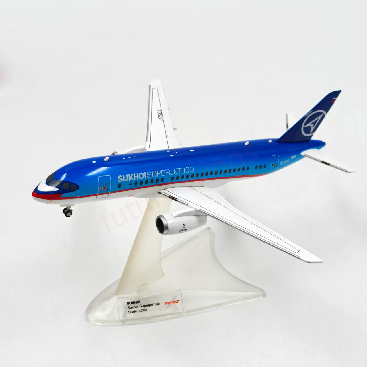 1:200 Herpa Wings 572880 SUKHOI Superjet 100 97001 Diecast Aircraft Model