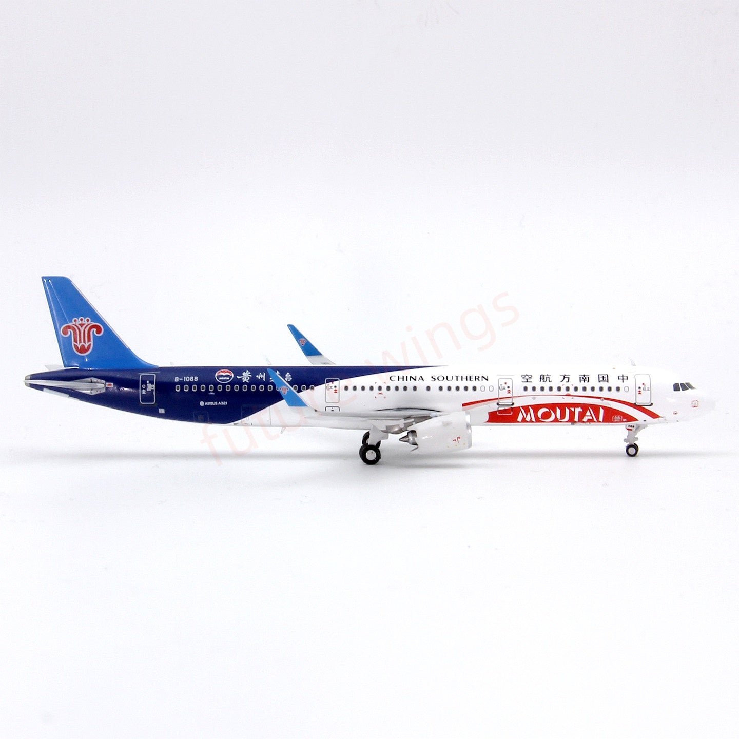 1:400 Geministar China Southern Airlines A321neo B-1088 "MaoTai" Aircraft Model+Free Tractor