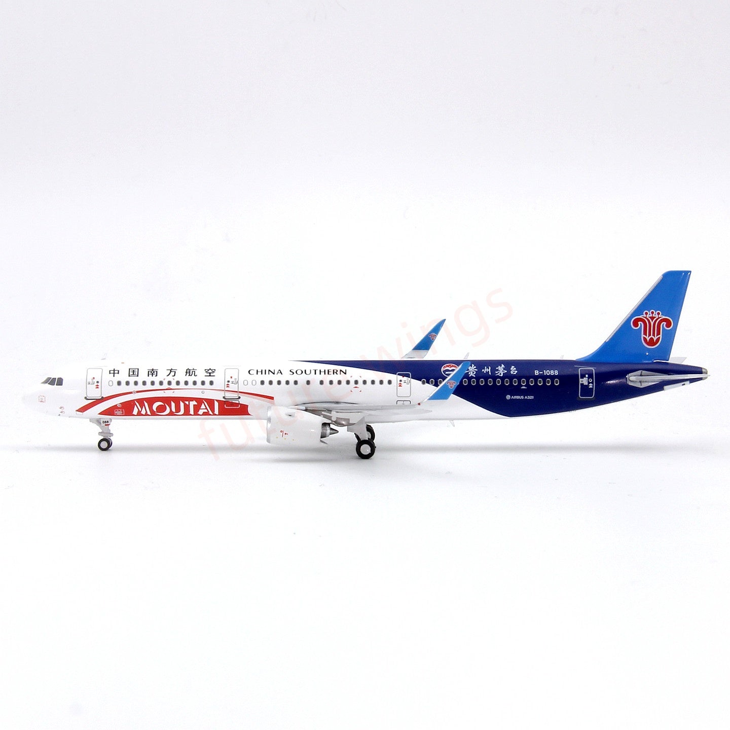 1:400 Geministar China Southern Airlines A321neo B-1088 "MaoTai" Aircraft Model+Free Tractor