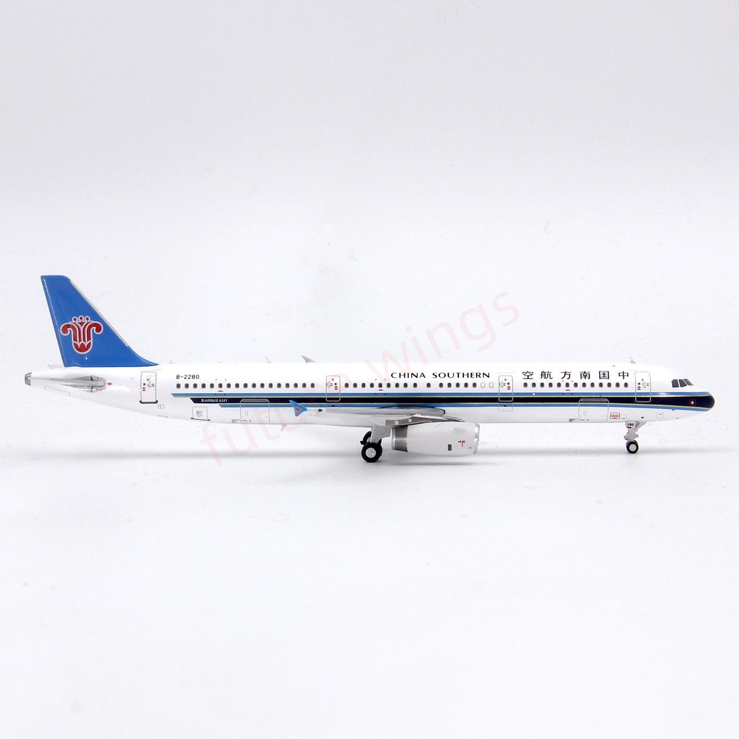 1:400 Geministar China Southern Airlines A321neo  B-2280 Aircraft Model+Free Tractor