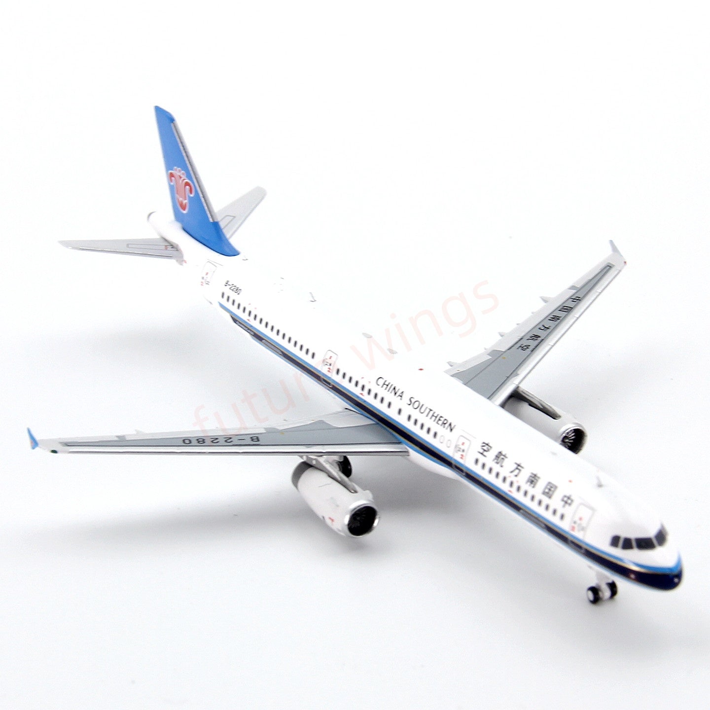 1:400 Geministar China Southern Airlines A321neo  B-2280 Aircraft Model+Free Tractor