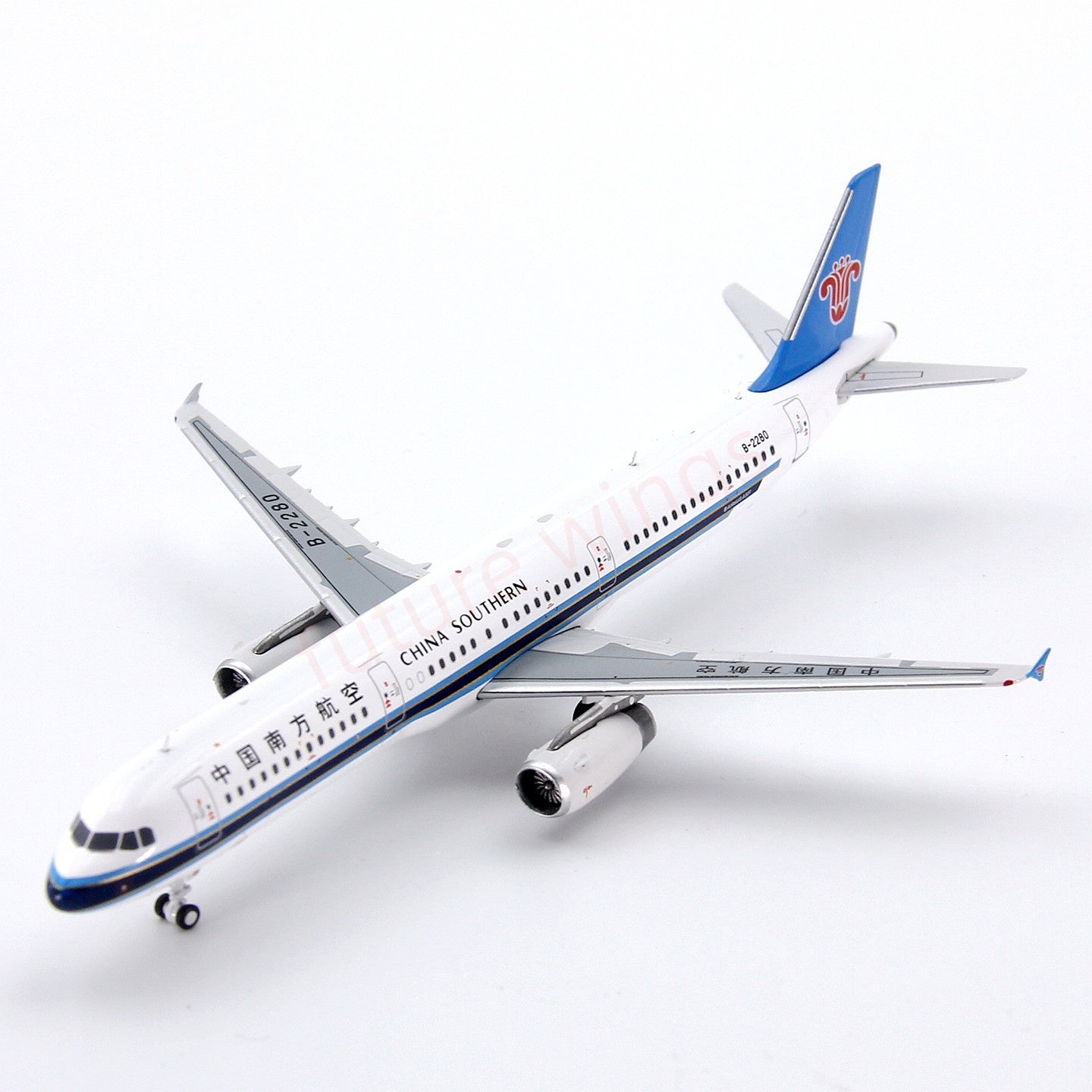 1:400 Geministar China Southern Airlines A321neo  B-2280 Aircraft Model+Free Tractor